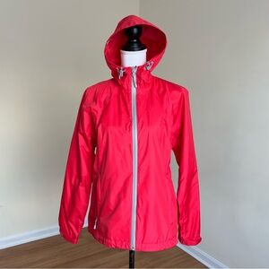 Quest Bright Neon Red  Windbreaker / Water-Resistant Rain Jacket | Size S NWOT